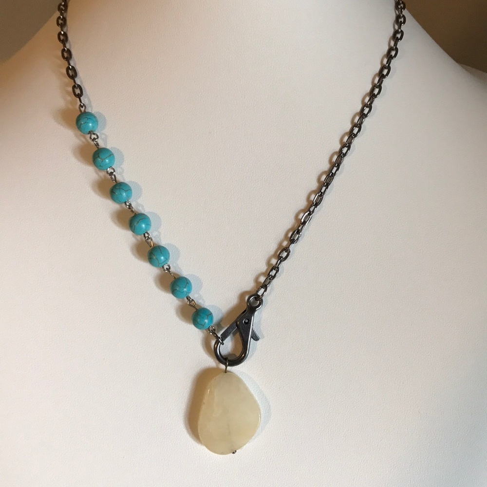 Handmade necklace with a pendant